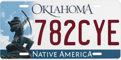 OK license plate 782CYE