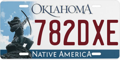 OK license plate 782DXE