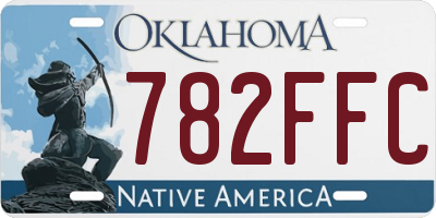 OK license plate 782FFC