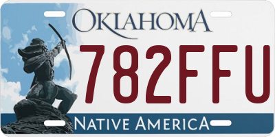 OK license plate 782FFU
