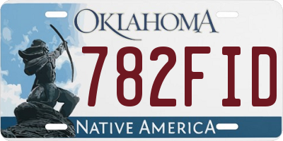 OK license plate 782FID