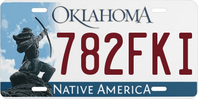 OK license plate 782FKI