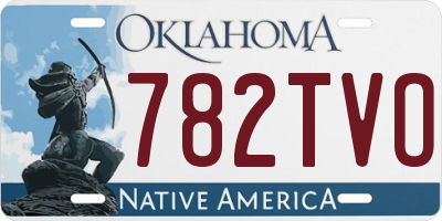 OK license plate 782TVO