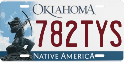 OK license plate 782TYS