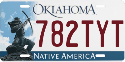 OK license plate 782TYT