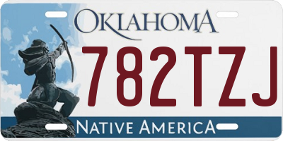 OK license plate 782TZJ