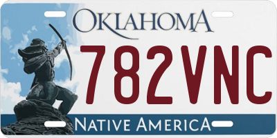 OK license plate 782VNC
