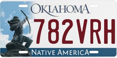 OK license plate 782VRH