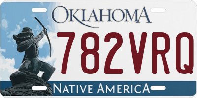 OK license plate 782VRQ