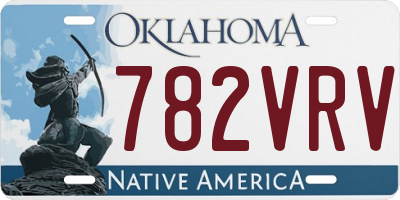 OK license plate 782VRV