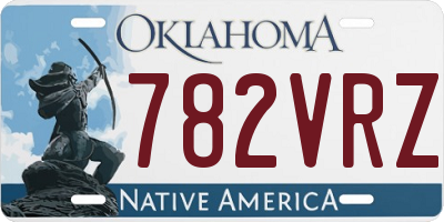 OK license plate 782VRZ