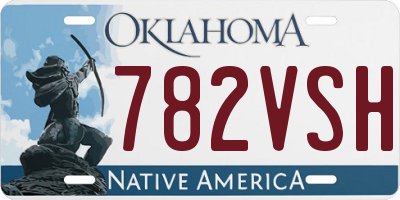 OK license plate 782VSH