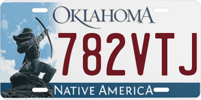 OK license plate 782VTJ