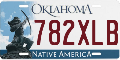OK license plate 782XLB
