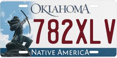 OK license plate 782XLV