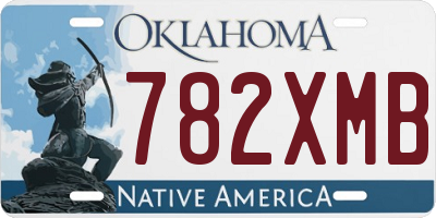 OK license plate 782XMB