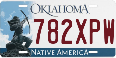 OK license plate 782XPW