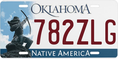 OK license plate 782ZLG