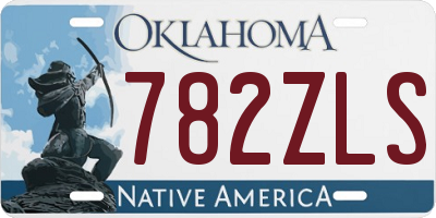 OK license plate 782ZLS