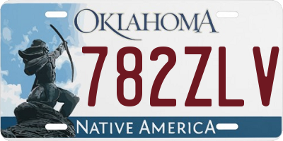OK license plate 782ZLV
