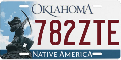 OK license plate 782ZTE