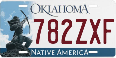 OK license plate 782ZXF