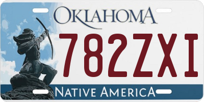 OK license plate 782ZXI
