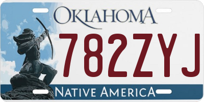 OK license plate 782ZYJ