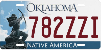 OK license plate 782ZZI