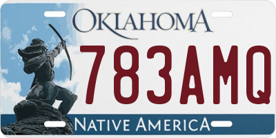 OK license plate 783AMQ