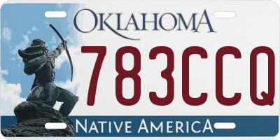 OK license plate 783CCQ