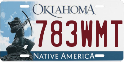 OK license plate 783WMT