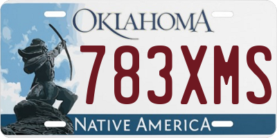 OK license plate 783XMS