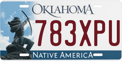 OK license plate 783XPU