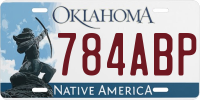 OK license plate 784ABP