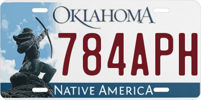 OK license plate 784APH