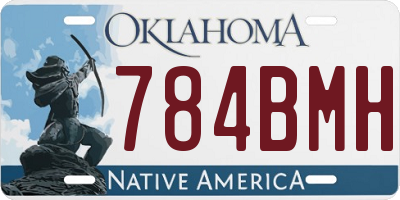 OK license plate 784BMH