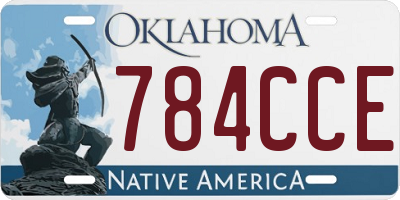 OK license plate 784CCE