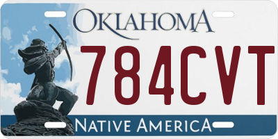 OK license plate 784CVT