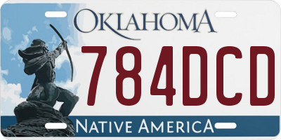 OK license plate 784DCD