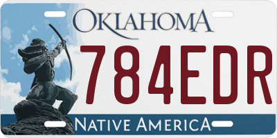 OK license plate 784EDR