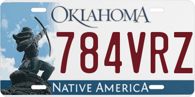OK license plate 784VRZ