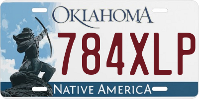 OK license plate 784XLP