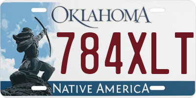 OK license plate 784XLT