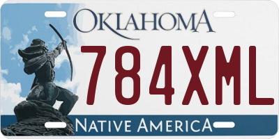 OK license plate 784XML