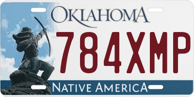OK license plate 784XMP