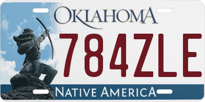 OK license plate 784ZLE