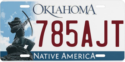 OK license plate 785AJT