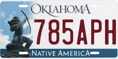 OK license plate 785APH