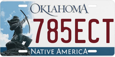 OK license plate 785ECT